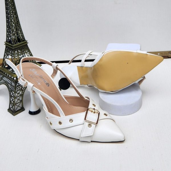 Kitten Heel Slingback Sandals