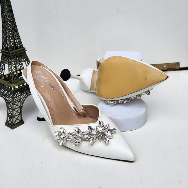 Rhinestone Detailed High Heeled Shoe