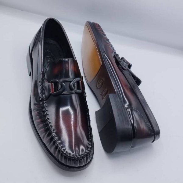 Premium Quality Black Chain Loafers