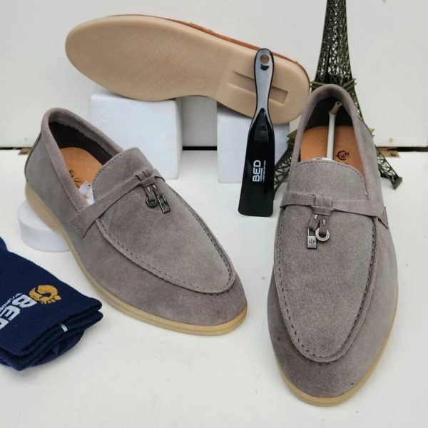 Original Italian Suede Slip on Loafers