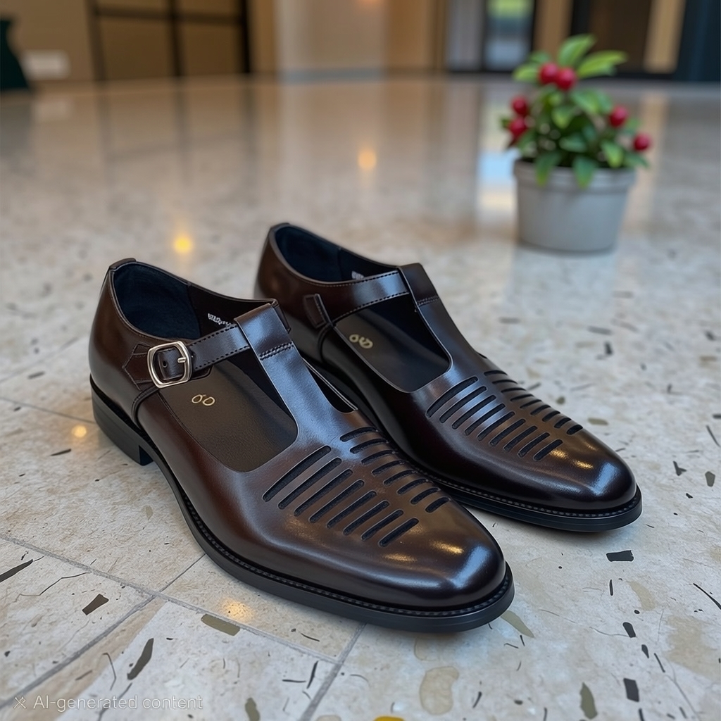 Italian Leather Cortina Sandals Shoe - Image 9