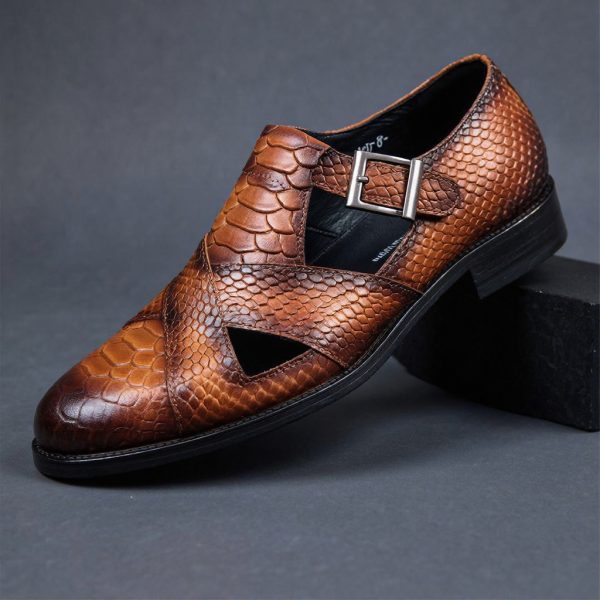 Italian Leather Crock Sandals Shoe