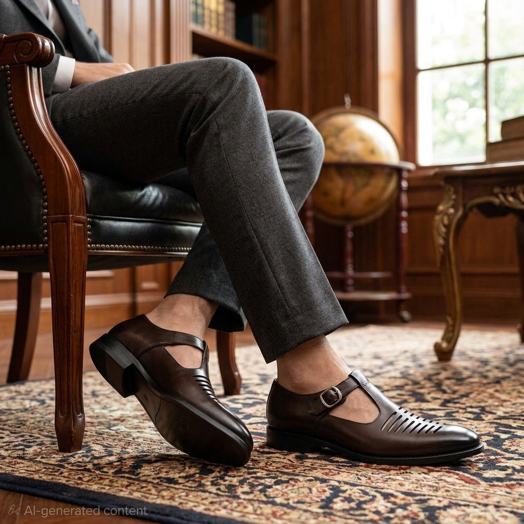 Italian Leather Cortina Sandals Shoe - Image 14