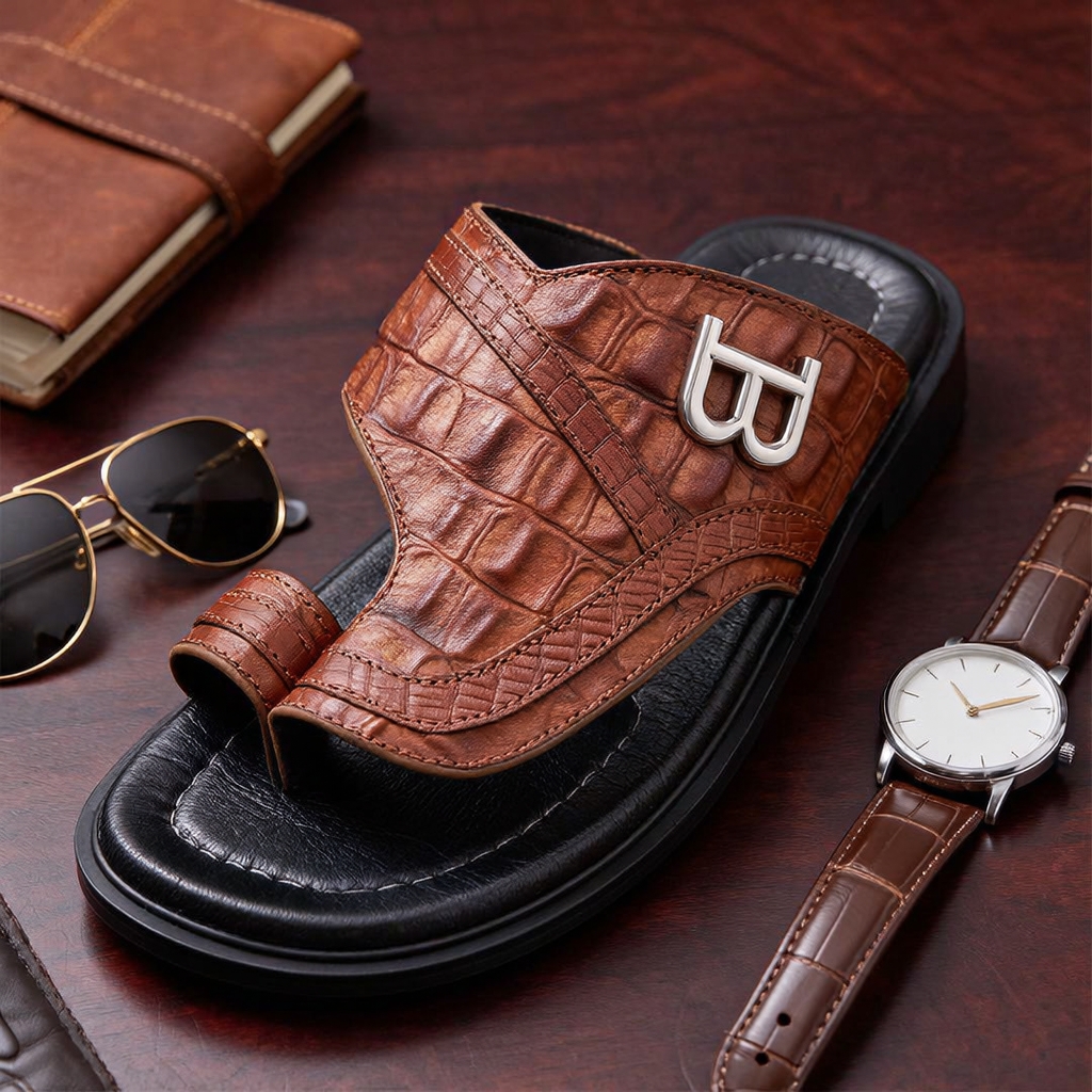 Luxury Men's Italian Leather Slippers - Image 12