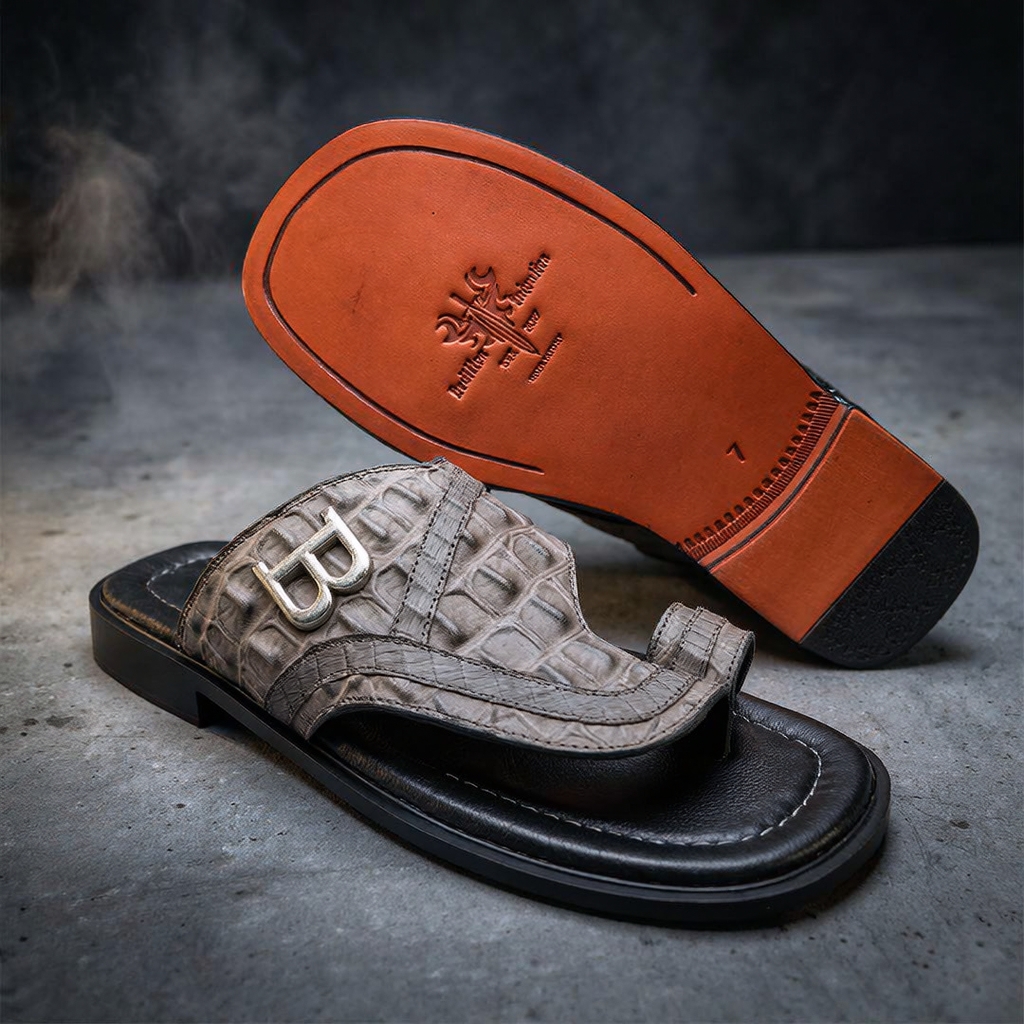 Luxury Men's Italian Leather Slippers - Image 9