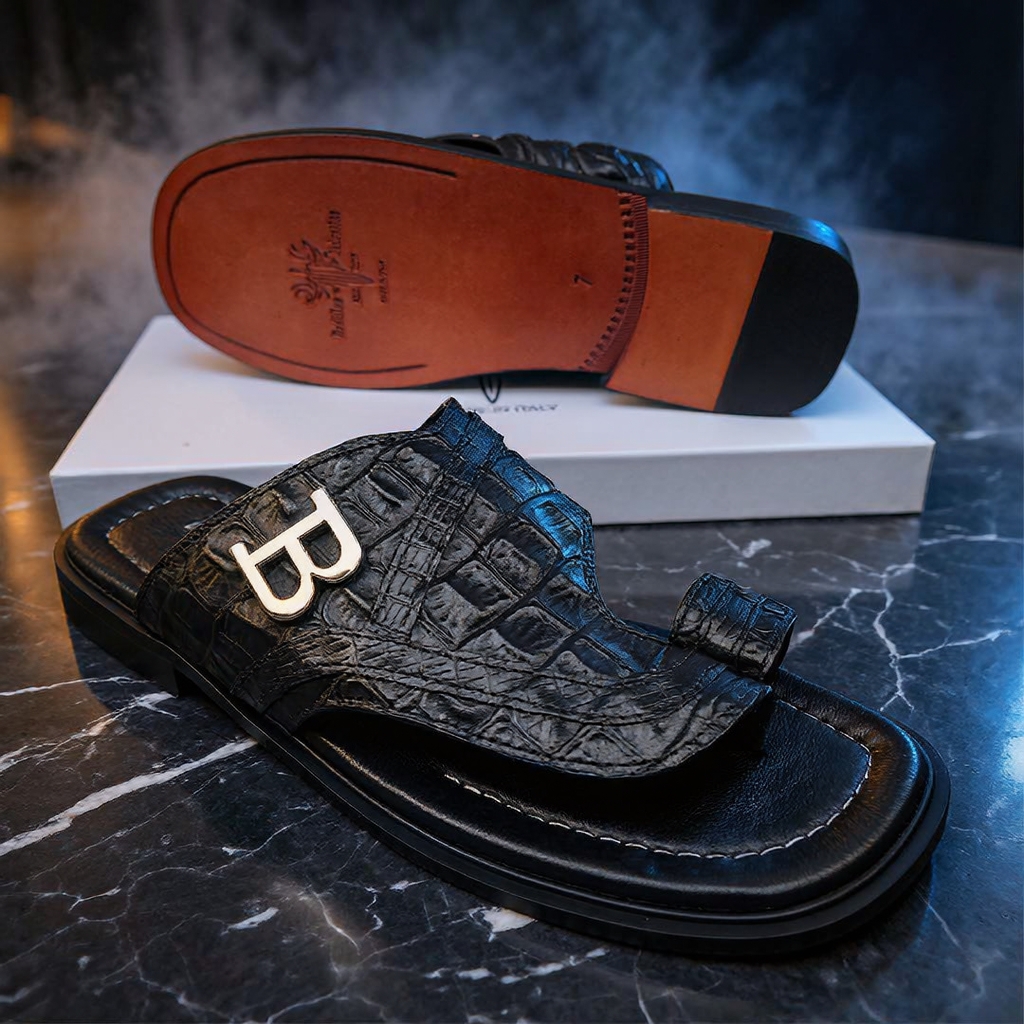 Luxury Men's Italian Leather Slippers - Image 16